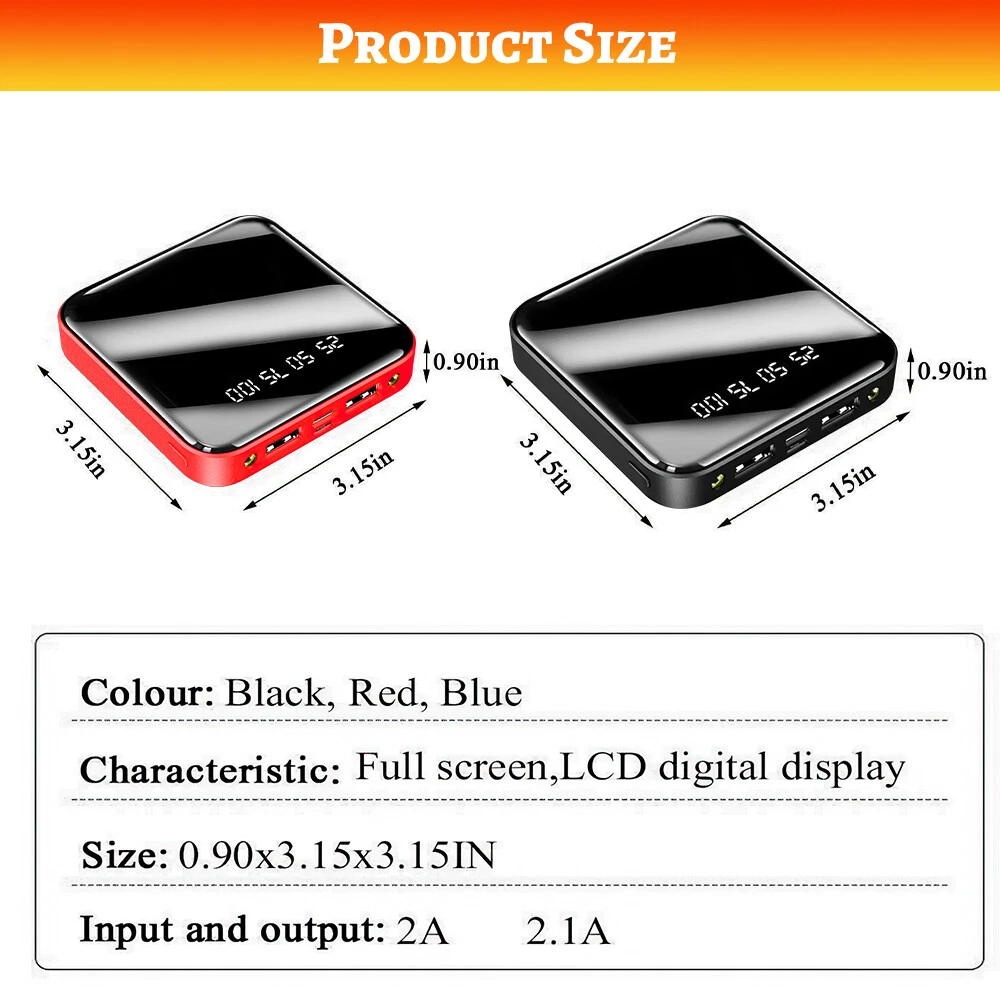 Power Bank 90000mah 2USB Charger External Portable Battery Backup For Cell Phone Power Bank 90000mah 2USB Charger External Portable Battery Backup For Cell Phone