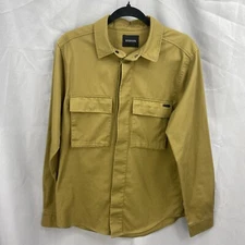 Scotch & Soda Mens Long Sleeve Button Up Size Small Chest Pockets Military