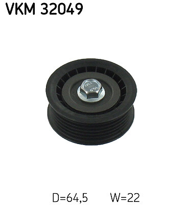 SKF VKM 32049 UMLENK-/FÜHRUNGSROLLE, Keilrippenriemen Links Mitte Links Mitte RE-image