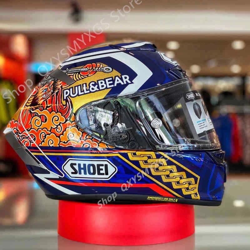 SHOEI X14 Helmet X-Fourteen R1 60th Anniversary Edition Blue Cat