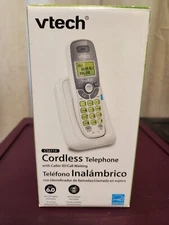 VTech CS6114 DECT 6.0 Cordless Phone with Caller ID/Call Waiting White/Grey New