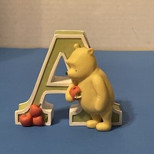 Disney Classic pooh  A  letter Pooh With Apples Really Cute For Kids Room