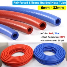Red / Blue Silicone Braided Hose Tube Reinforced - Water Oil Fuel High Temp 300  