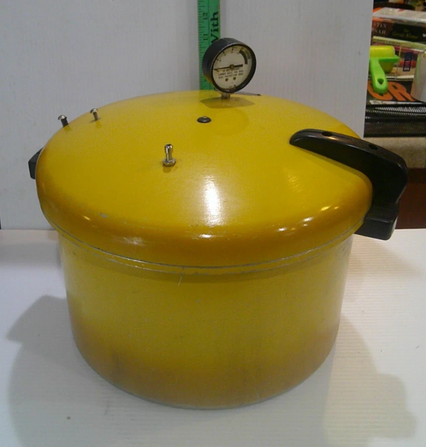 Vintage Yellow Presto Cook- PRESSURE COOKER -
