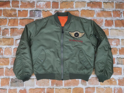 Wilker Industries MA-1 Bomber USA Ideal Jacket Bulldog Olive Green 