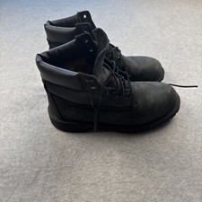 Timberland Black Premium Waterproof Boots 12907 Youth Sz 5 - Womens Sz 6.5