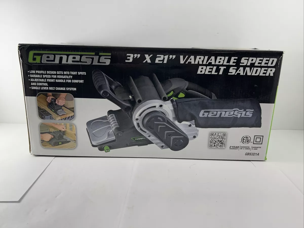 Genesis 3#034; x 21#034; Variable Speed Belt Sander NEW!! eBay