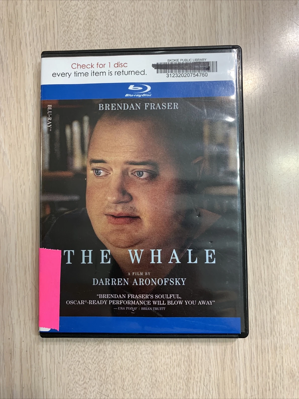 WHALE BLU-RAY 2022 PLAYS GREAT BRENDAN FRASER BEST ACTOR OSCAR 3 NOMINATIONS