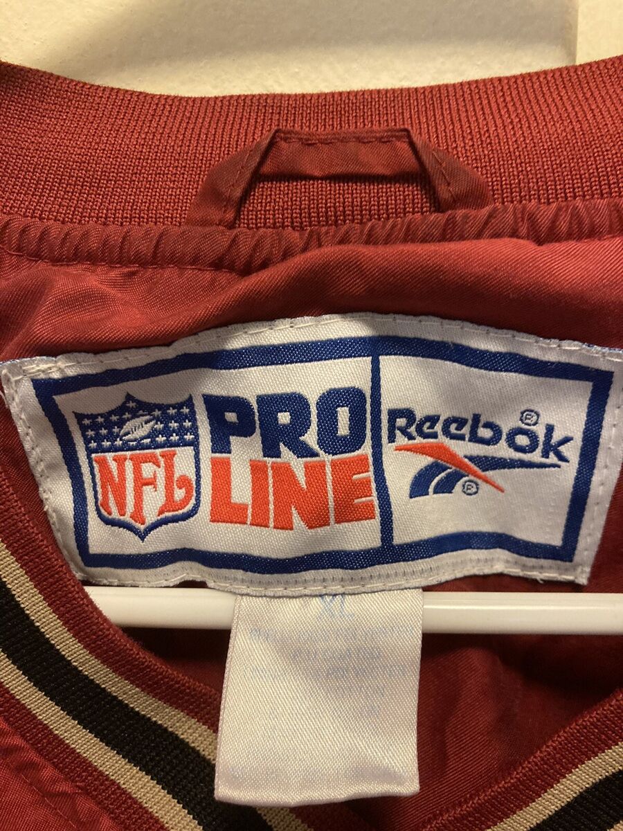 Vintage San Francisco 49ers Pullover Windbreaker Reebok Pro Vintage San Francisco 49ers Pullover Windbreaker Reebok Pro