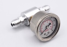 Manometer inkl. Universal 1/8 NPT Kraftstoff Adapter Set Anschluss AN6 und 9mm