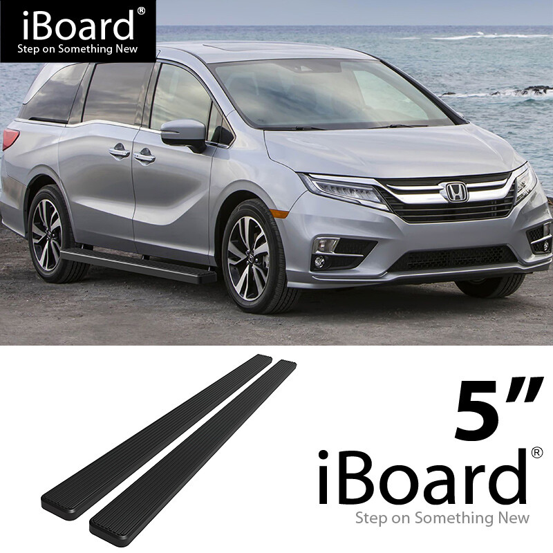 Running Board Side Step Nerf Bars 5in Aluminum Black Fit Honda