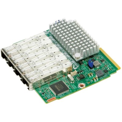  Supermicro AOC-MTG-I4S 4-Port 10GbE SFP+ Ethernet Controller Card+Full Warranty