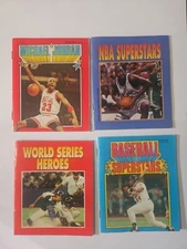 Michael Jordan Mini Bio Book Vintage, Baseball Superstars, World Series Heroes 