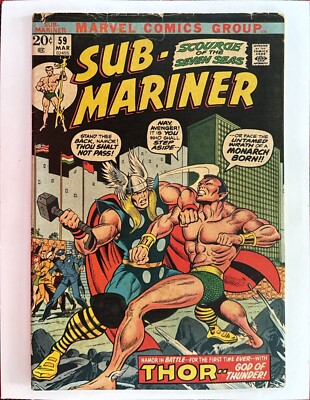 Sub-Mariner #59 * VG-FN 5.0 * Pressed * Free shipping on 2 or more items!
