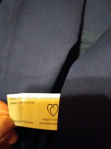 Giacca blazer donna Marycrafts blu scuro formale ufficio business lavoro nuova con etichetta - 14 - Foto 5 di 6