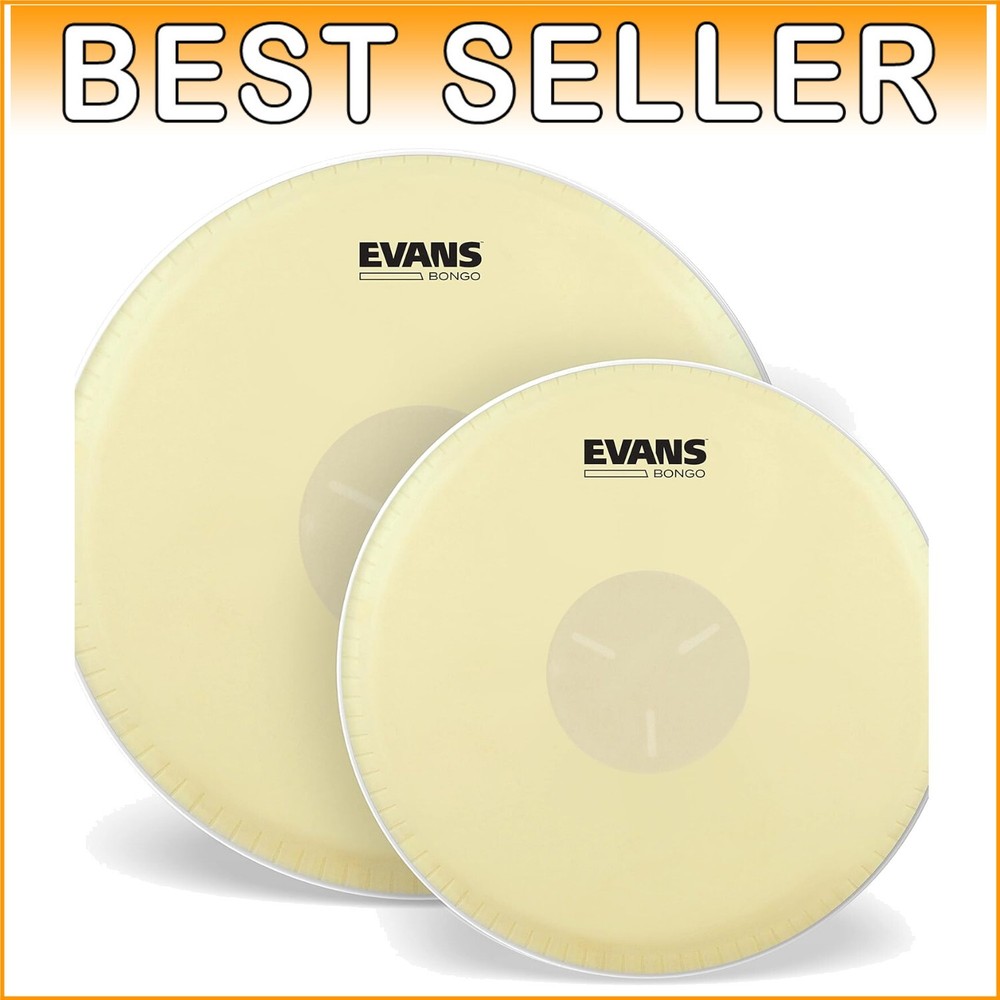 Dynamic Tri-Center Bongo Drum Heads for Superior Playability & Tone