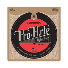 D'Addario EJ52 Pro Arte Alto Guitar Strings normal tension clear nylon