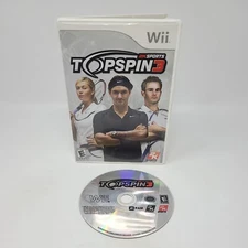 Top Spin 3 Wii Game Tested Rated E Working Tennis Game 2K Sports