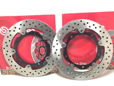 2 BREMBO BREMSSCHEIBEN GOLD SCHWIMMEND VORNE YAMAHA T-MAX 500 2007 78B40817