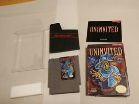 Uninvited NES Complete in Box 1991 Tested Rare Nintendo CIB