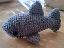 Handmade Crochet Stuffed Toy Fish Bass