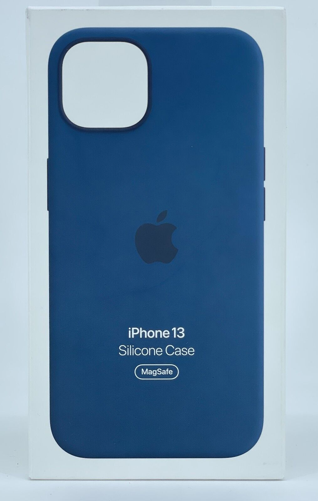 OEM Apple iPhone Silicone Case With MagSafe For 13 Mini/Pro/Pro Max - Abyss Blue