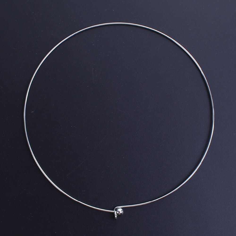 Stainless Steel Collar Choker Necklace Fashion Round Necklaces Women Jewelry 1pc