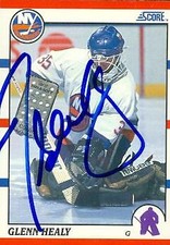 Glenn Healy autographed Hockey Card (New York Islanders) 1990 Score #294