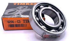 TIMKEN 6206 C3 Ball Bearing 30x62x16 mm No Seals/Shields, Open