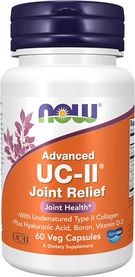 NOW Foods UC-II Advanced Joint Relief, Undenatured Type II Collagen, 60 Capsules