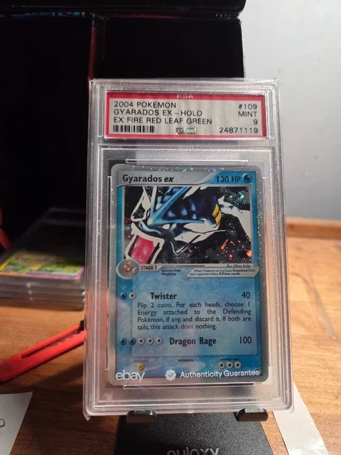 2004 POKEMON EX FIRE RED & LEAF GREEN #109 GYARADOS EX-HOLO PSA 9