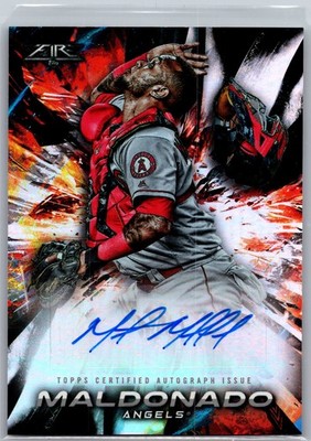 2018 Topps Fire #FA-MAM Martin Maldonado Fire Autograph