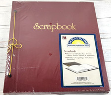 JUMBO SCRAPBOOK Stringtied GS0228 100-Page Scrapbooking RED