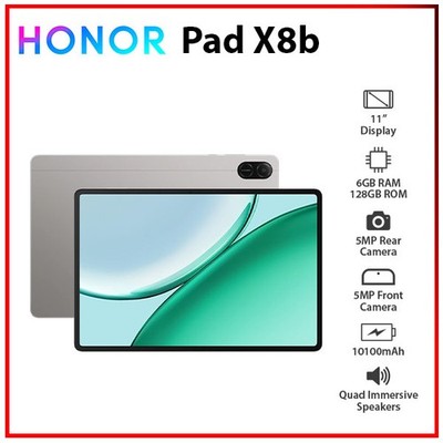 (Wi-Fi+4G) HONOR Pad X8b LTE 6GB+128GB Bluetooth Octa Core Android PC Tablet