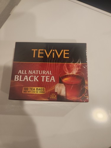 TEVIVE All-Natural Black Tea (100 Count Tea Bags) EXP 01/27 | eBay