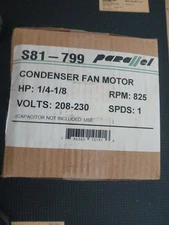 Condenser Fan Motor 1/8 - 1/4 HP 208-230 Volts 825 RPM