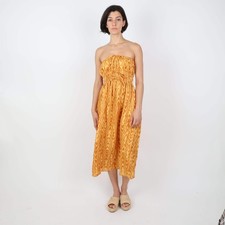 Faithfull The Brand Orange Dress, UK Size 8