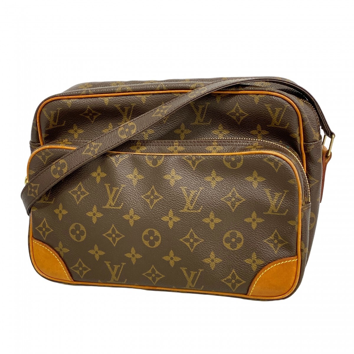 Louis Vuitton Shoulder Bag Monogram Nile M45244 Brown Used Ladies