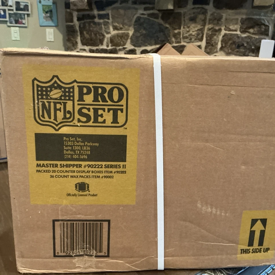Estuche de fútbol americano Pro Set 1990 (serie 2) (20 cajas) (Emmitt Smith) sellado de fábrica Foto 4 de 4