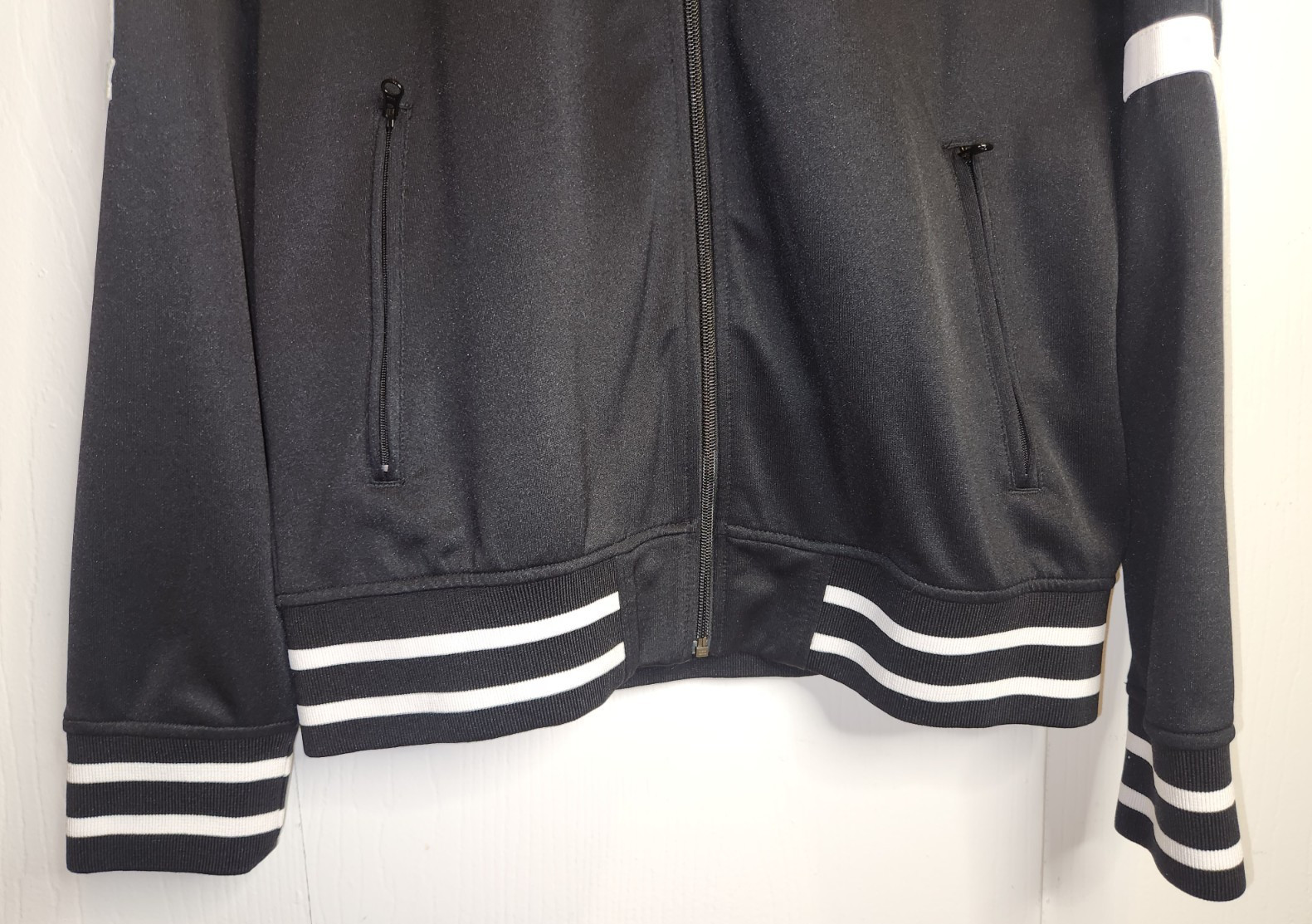 Hudson's Bay Canada Olympic Team Track Jacket Mens Size Medium Canadian Patches