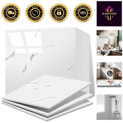 Versatile 20-Pack Waterproof Peel and Stick Tile - 12'' x 12'' Ideal for Any Space