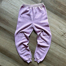 Vintage American Concepts Youth L 14 Sweatpants Pink Heather Made in USA Joggers