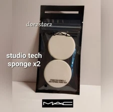 MAC Cosmetics *STUDIO TECH SPONGE* / 2 Sponges / New in box