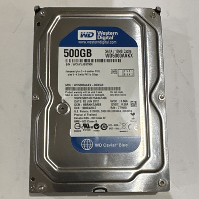 Western Digital WD Caviar Blue WD5000AAKX 500GB 3.5'' SATA I 7200RPM HDD 16MB