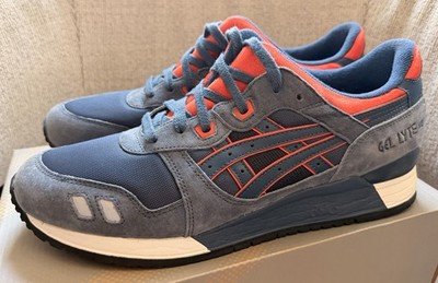 ASICS Gel Lyte III 3 Navy/Orange HK538-5105 Size 11