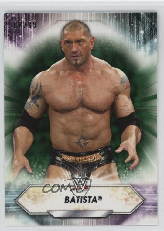 2021 Topps WWE Dark Green 92/99 Batista #192 1u5y