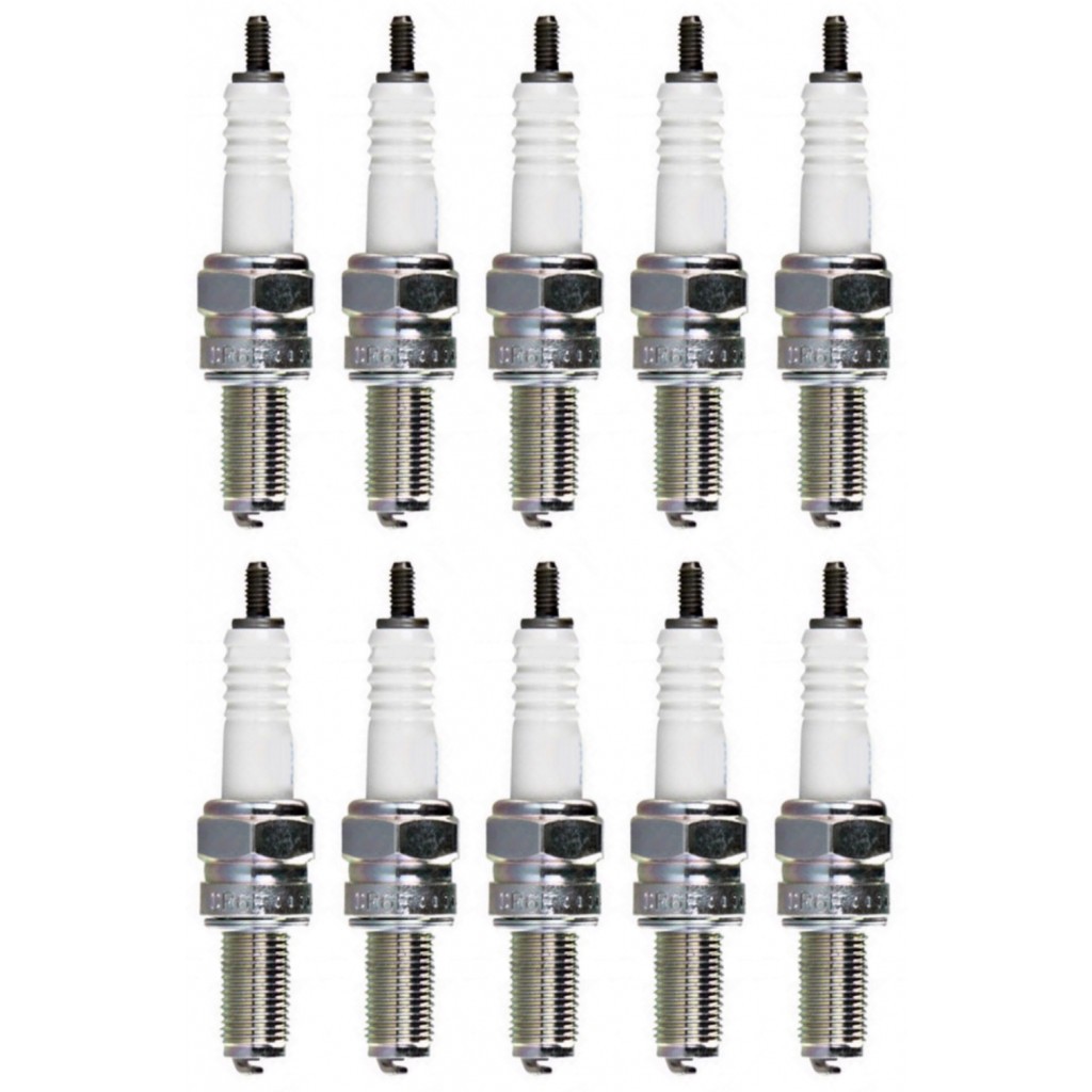 NGK For Suzuki DR650S/DR650SE 1996-2017 Standard Spark Plug Box of 10 CR10E