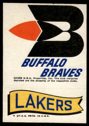 Buffalo Braves Lakers card