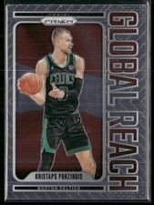 Kristaps Porzingis 2024-25 Panini Prizm Global Reach #5 Boston Celtics