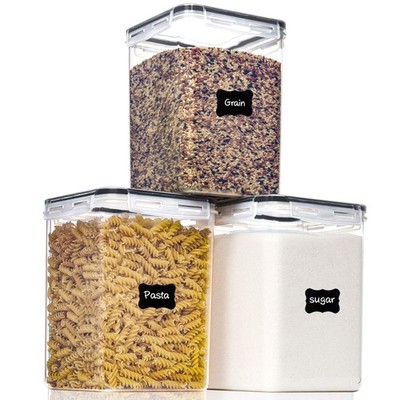 Large Food Storage Containers with Lids Airtight 5.2L /176Oz, for Flour, Suga...
